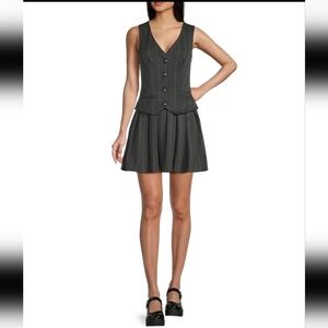 Sincerely Jules  Pinstripe Vest Dress